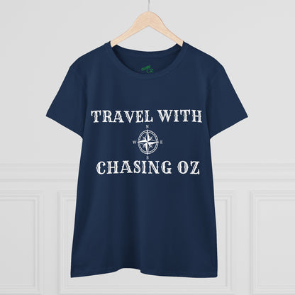 Travel with Chasing Oz - Womens Cotton Tee