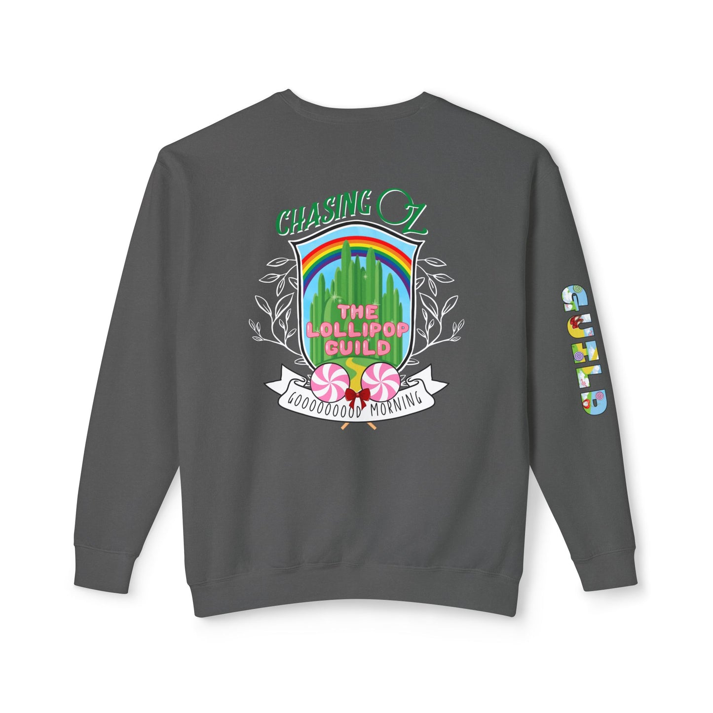 Lollipop Guild Logo on the Back - Unisex Crewneck Sweatshirt