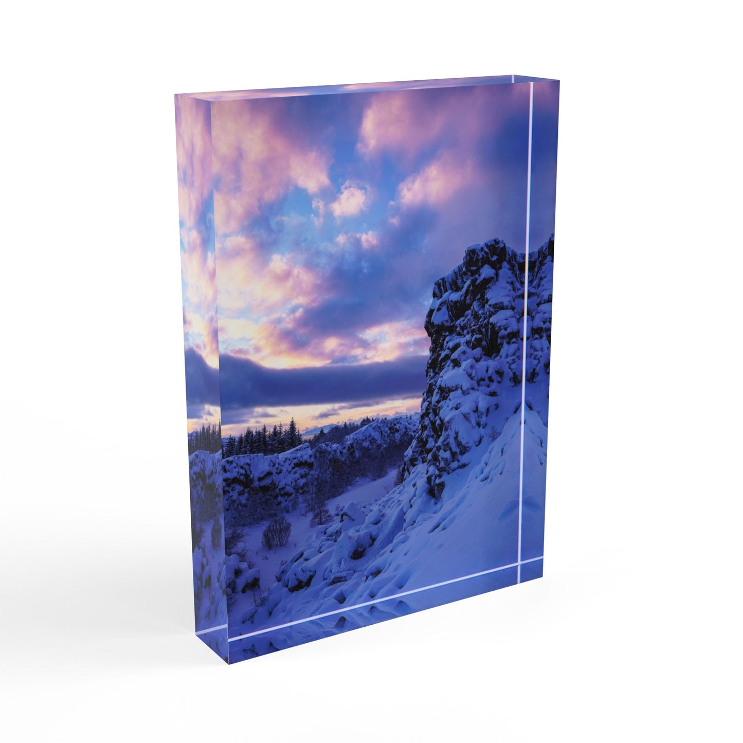 Chasing Oz Art Icelandic Sunrise Acrylic Photo Block