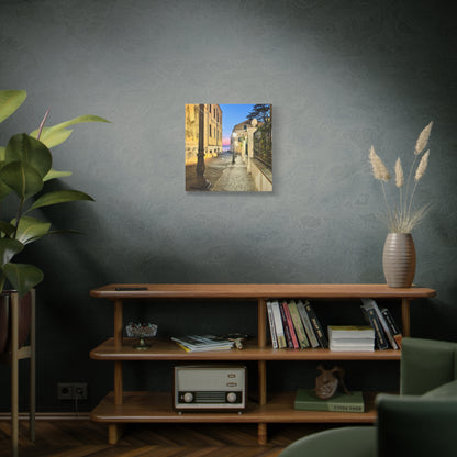 Amalfi Coast Nights Sunset Coastal Alley - Matte Canvas Print (1.25")