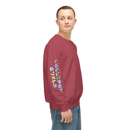 Lollipop Guild Logo on the Back - Unisex Crewneck Sweatshirt