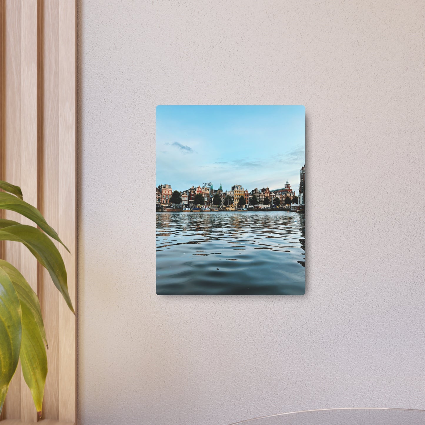 Amsterdam Canal Twilight by Chasing Oz - Metal Art Sign