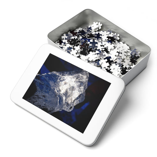 Iceland Diamond Ice Jigsaw Puzzle with Tin