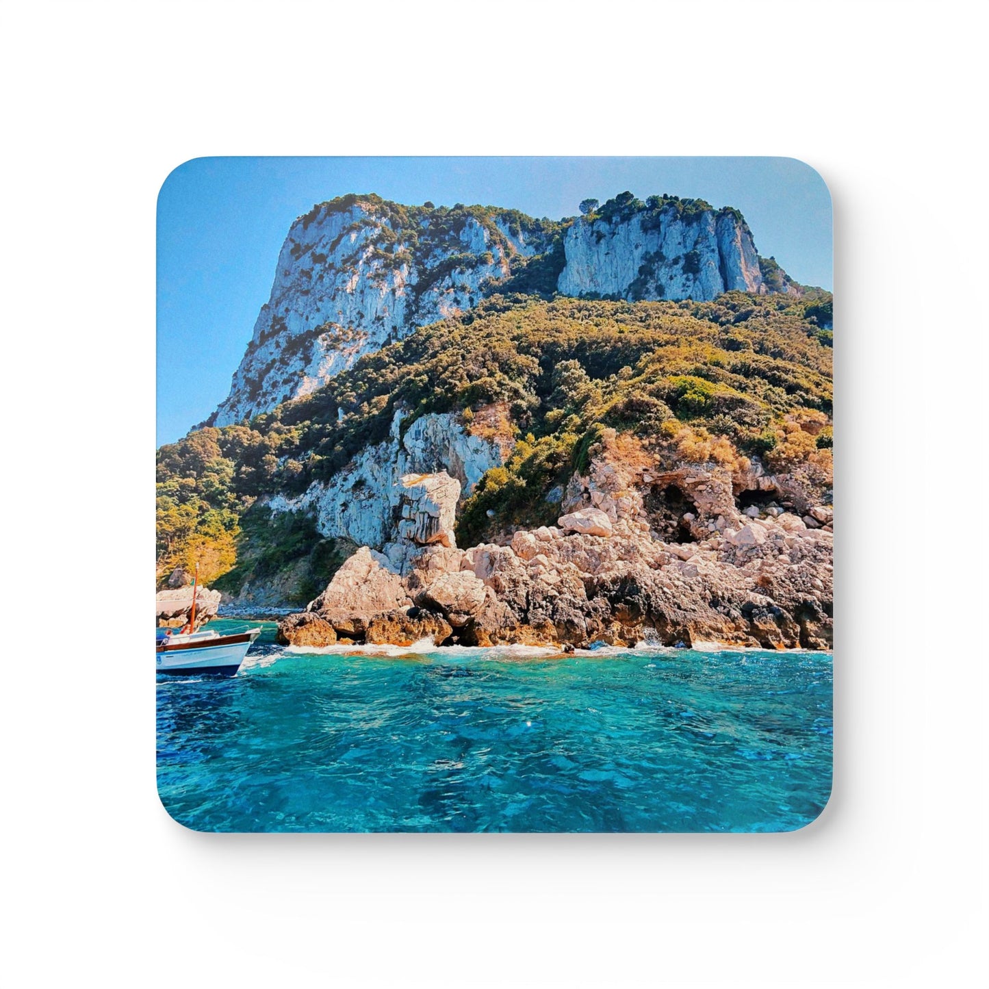 Capri Coast by Chasing Oz - Cork Coaster Set ( of 4)