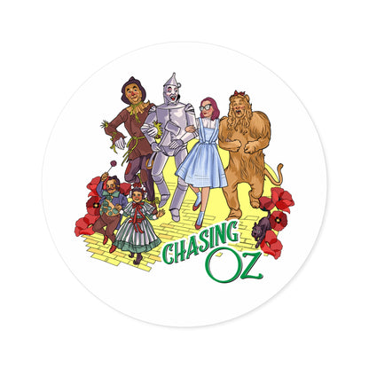 Chasing Oz Round Stickers - Indoor/Outdoor