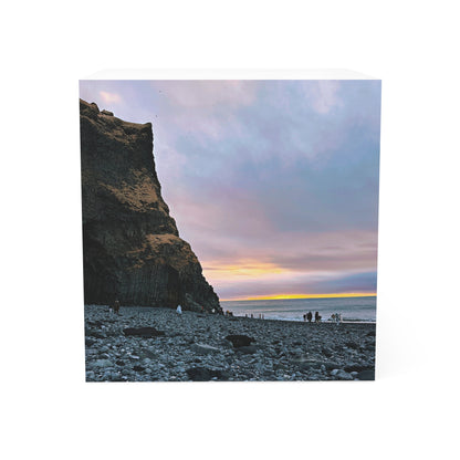 Iceland Black Sand Beach Sunrise - Sticky Note cube