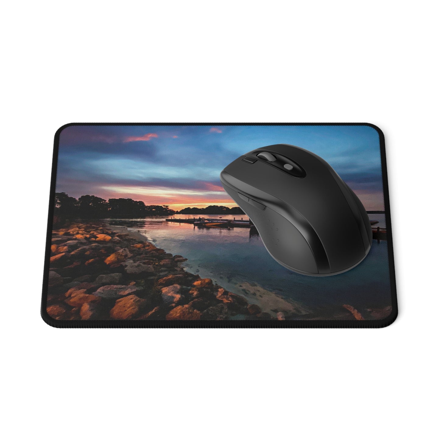 Fort Wilderness Rocks Sunset Non-Slip Mouse Pad