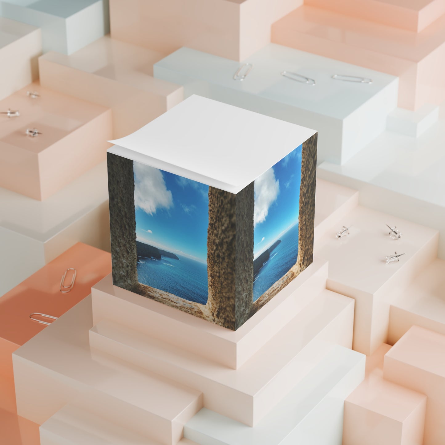 Cliffs of Moher Ireland View — Scenic Sticky Note Cube