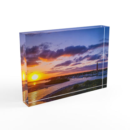 Chasing Oz Art Ponce Inlet Sunset Acrylic Photo Block