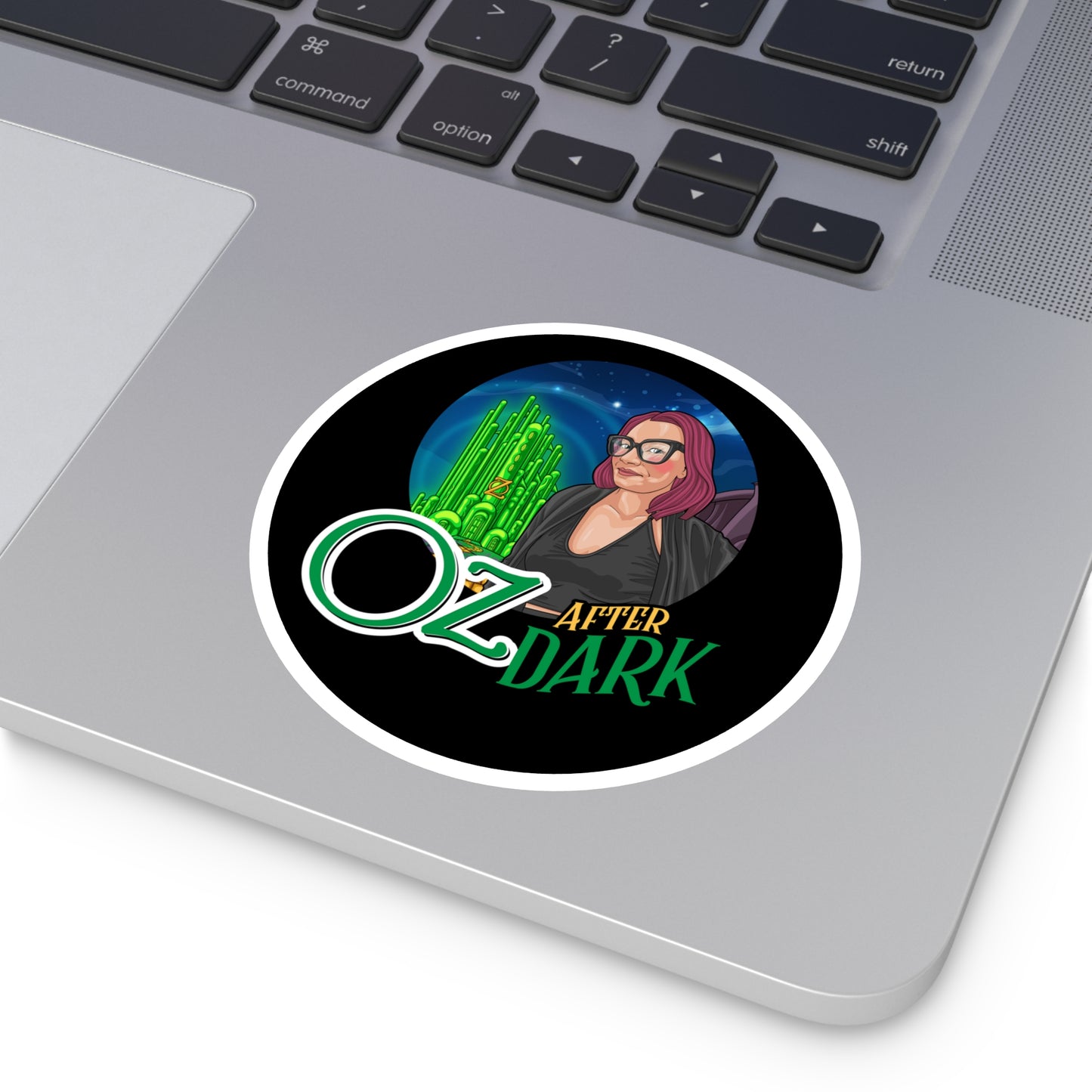 Oz After Dark Round Stickers - Indoor/Outdoor