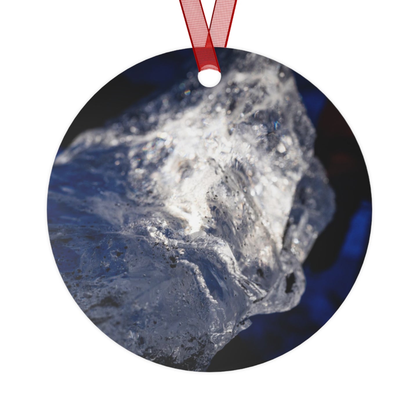 Chasing Oz Art Iceland Night Ice - Metal Ornament