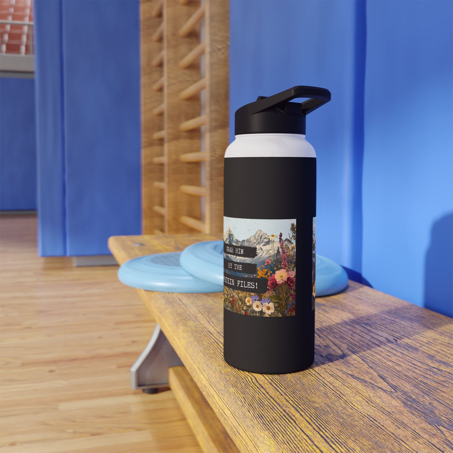 Grab Him by the Files - Stainless Steel Water Bottle