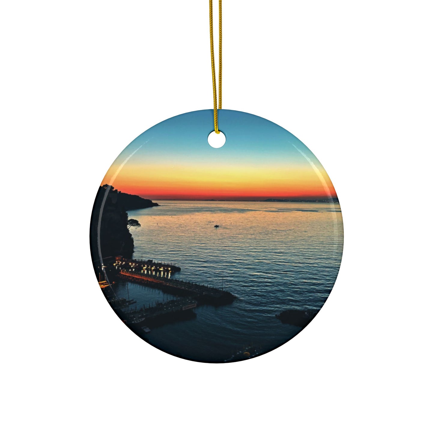 Sorrento Sunset by Chasing Oz - Ceramic Ornaments