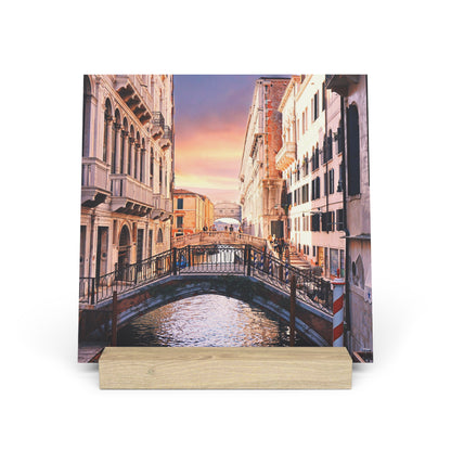 Chasing Oz Art Venice Sunset Gallery Board with Stand