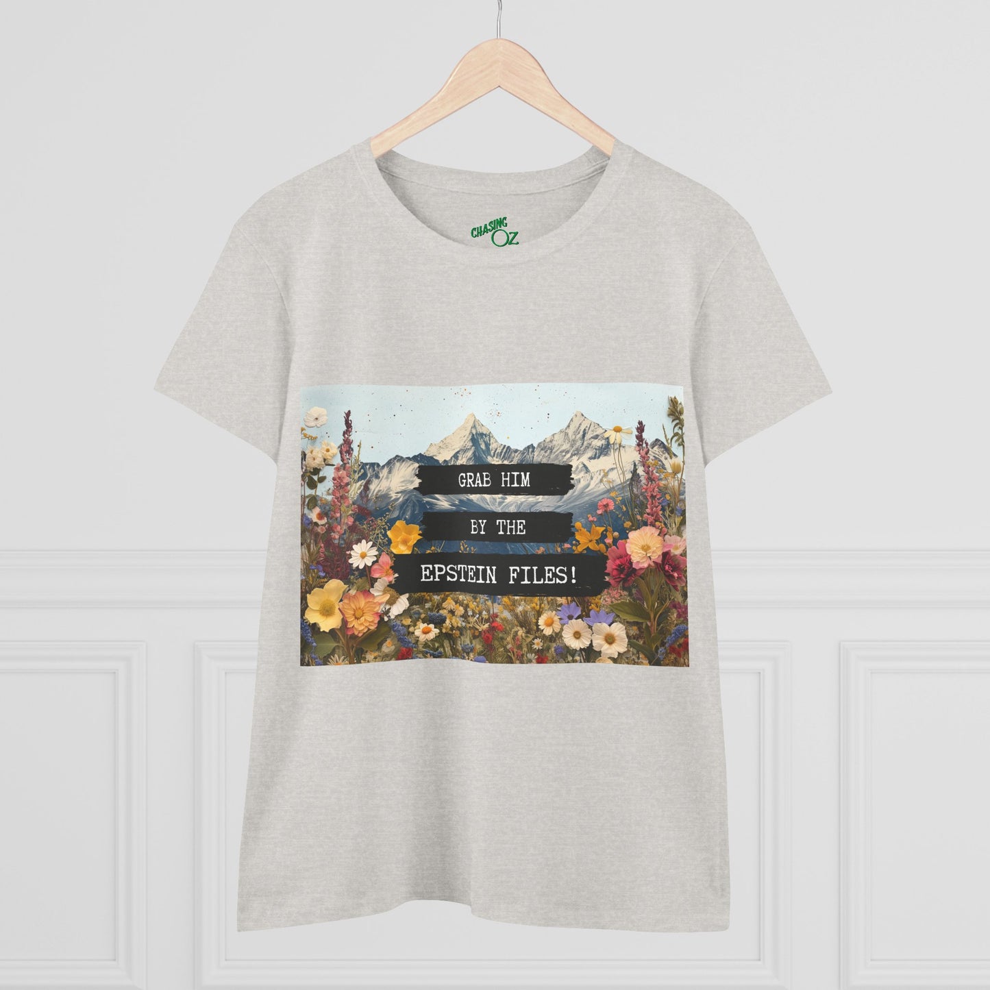 Grab Him by the Files - Women's Fitted Tee