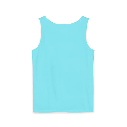 Please STFU Unisex Garment-Dyed Tank Top