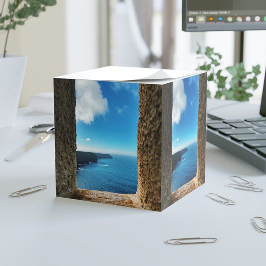 Cliffs of Moher Ireland View — Scenic Sticky Note Cube