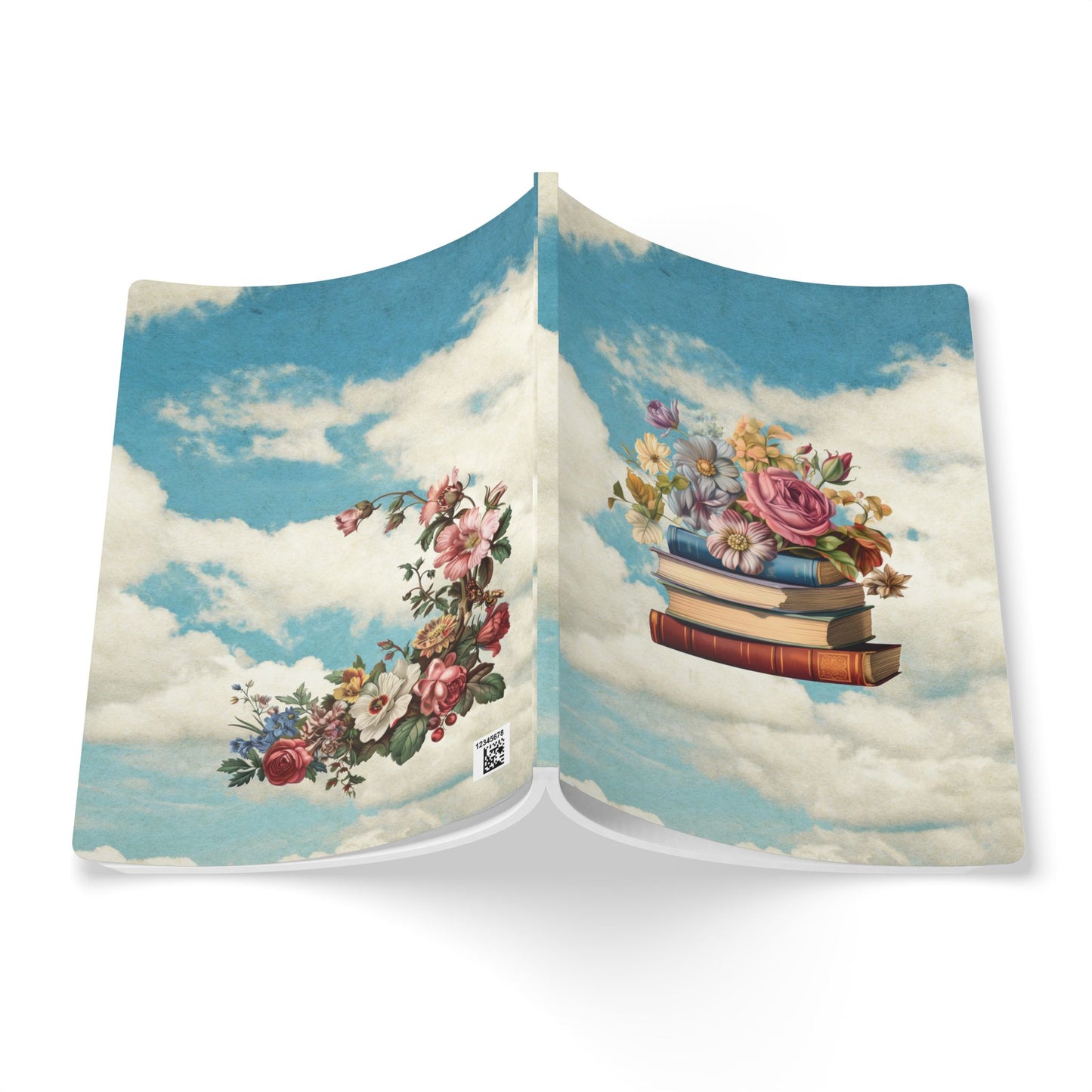 Free Your Mind Floral Sky - Softcover Journal