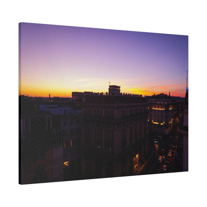 Chasing Oz Art Rome Sunset Matte Canvas Stretched - 0.75"