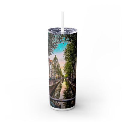 Amsterdam Canal - Tumbler with Straw- 20oz