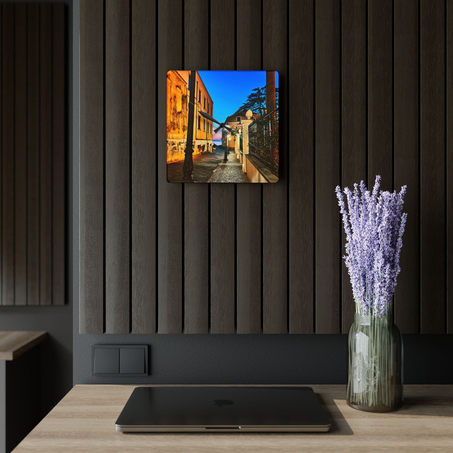 Sorrento Nights - Acrylic Wall Clock