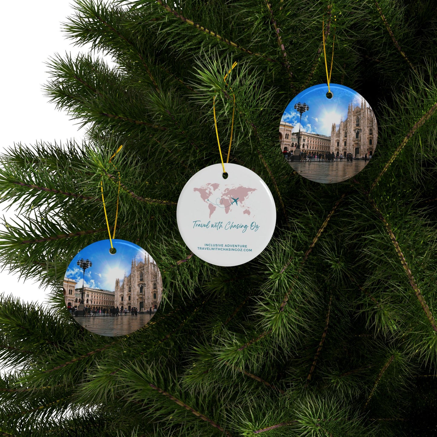 Milan Duomo by Chasing Oz - Double-sided Ceramic Ornaments