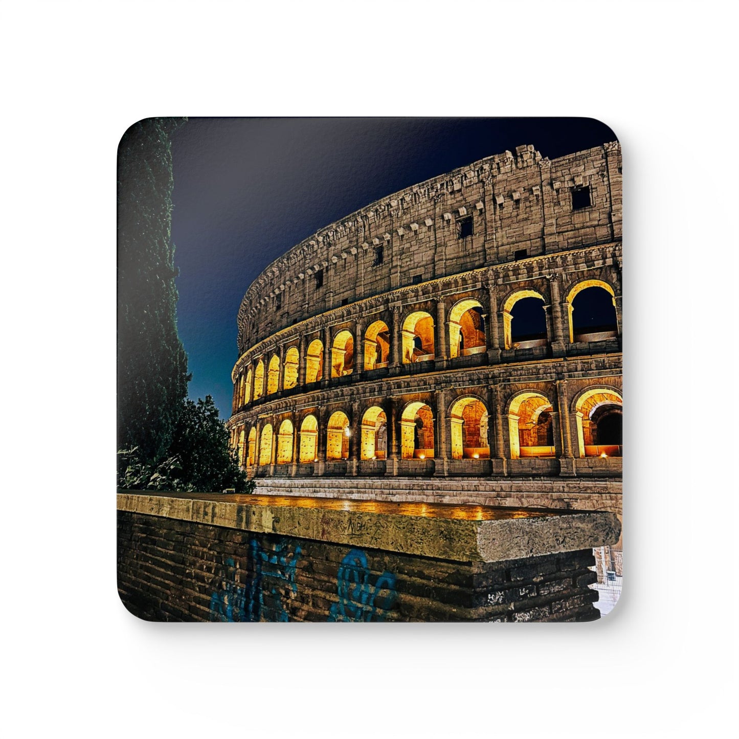 Evening Coliseum by Chasing Oz - Corkwood Coaster Set (of 4)