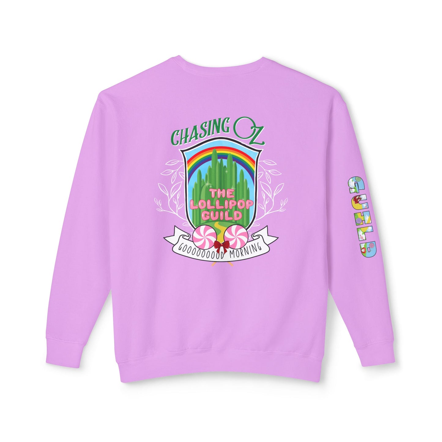 Lollipop Guild Logo on the Back - Unisex Crewneck Sweatshirt