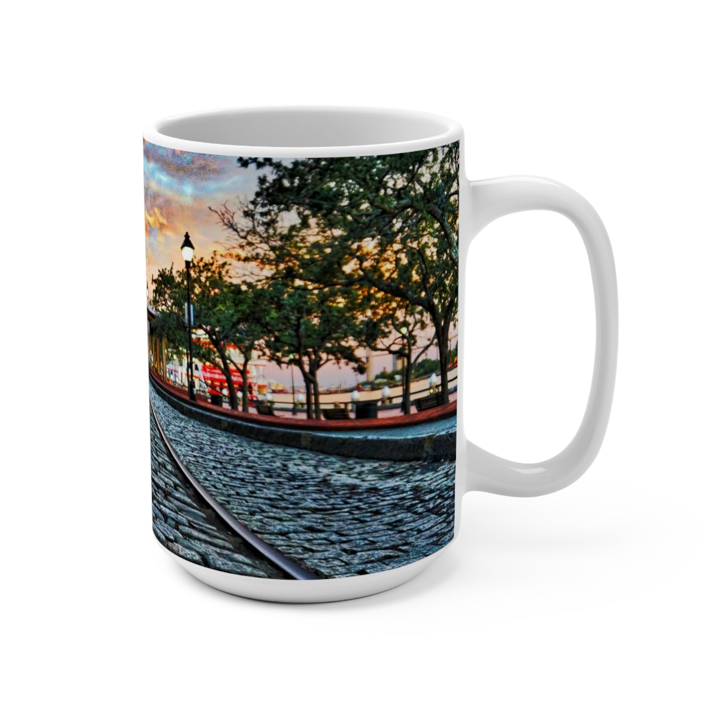 Chasing Oz Art Historic Savannah River Street  - Mug 15oz