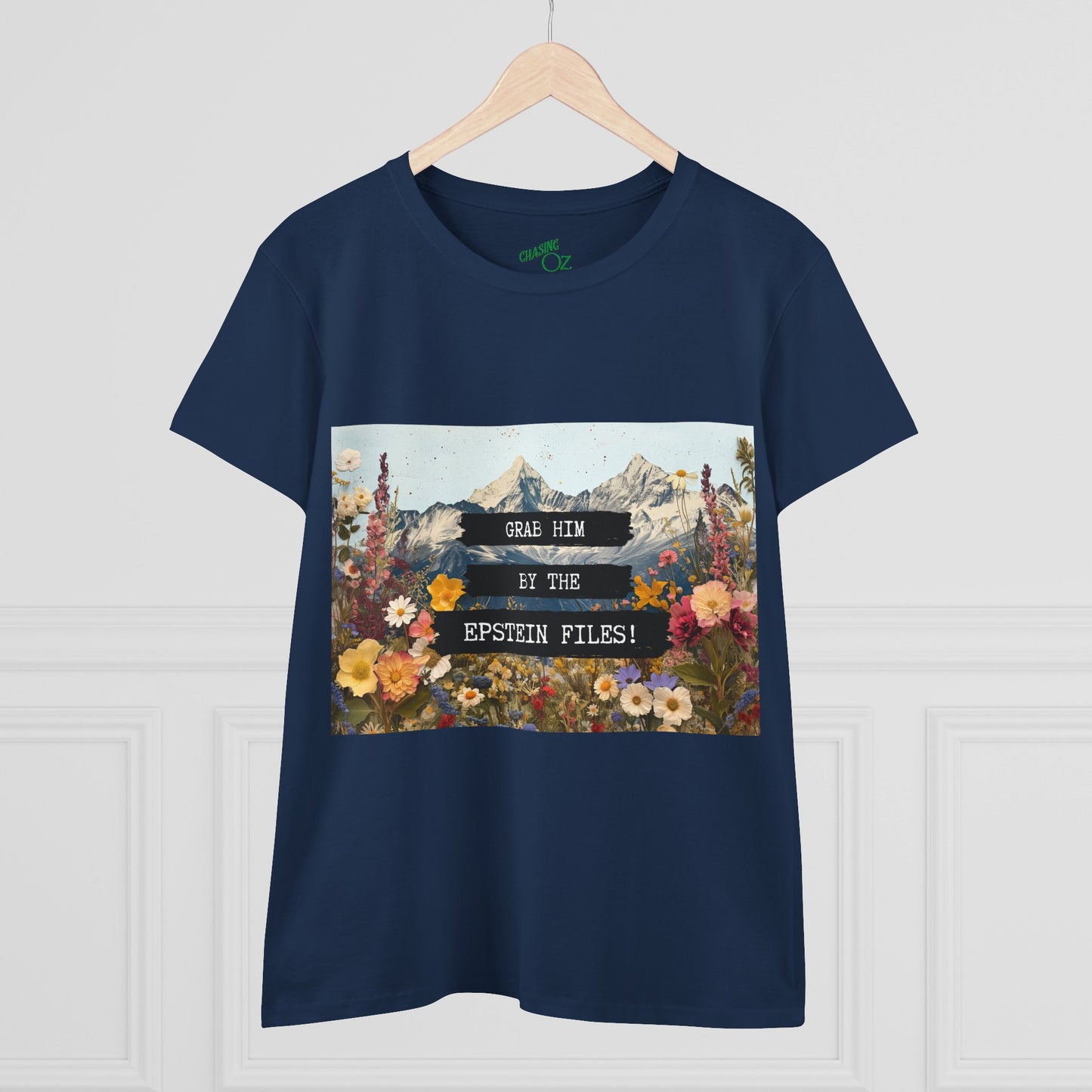 Grab Him by the Files - Women's Fitted Tee