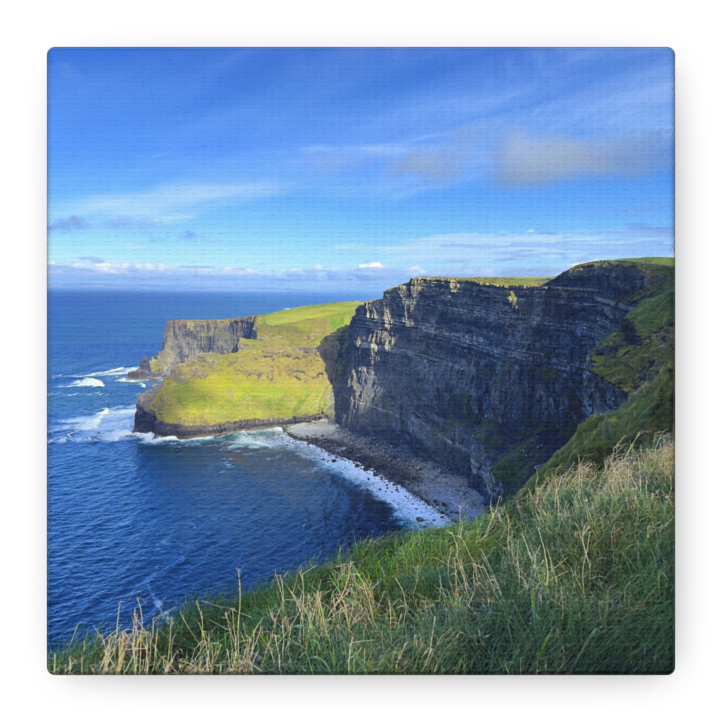 Cliffs of Moher Coastal Scene - Matte Stretched Canvas Print (1.25")