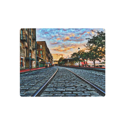 Historic River Street Sunrise - Metal Art Print
