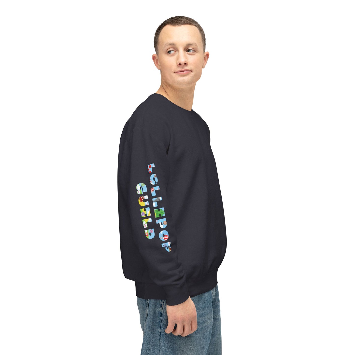 Lollipop Guild Logo on the Back - Unisex Crewneck Sweatshirt