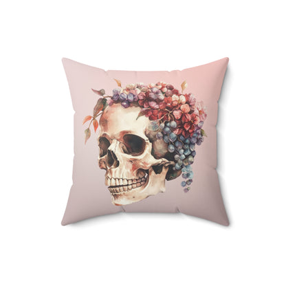 Floral Skull - Decorative Pillow