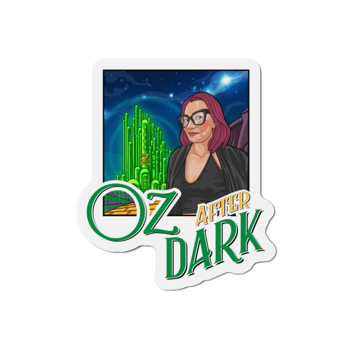 Oz After Dark Podcast Die-Cut Magnets