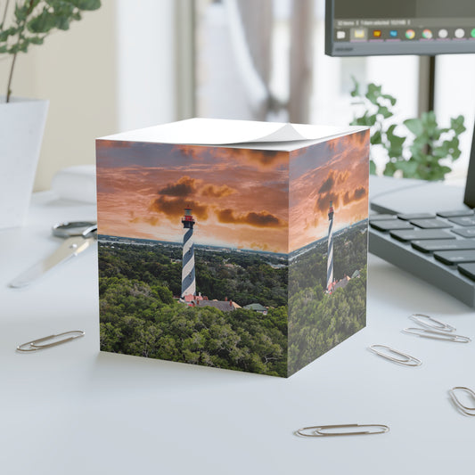 Chasing Oz Art St. Augustine Lighthouse Sunset - 700 Page Note Cube