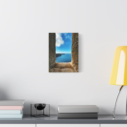 Cliffs of Moher Ireland Coastal Window View - Stretched Canvas Print (1.25")