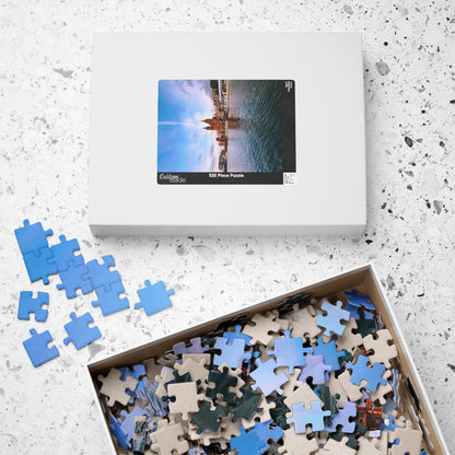 Amsterdam Central Station Canal Sunset -  Jigsaw Puzzle