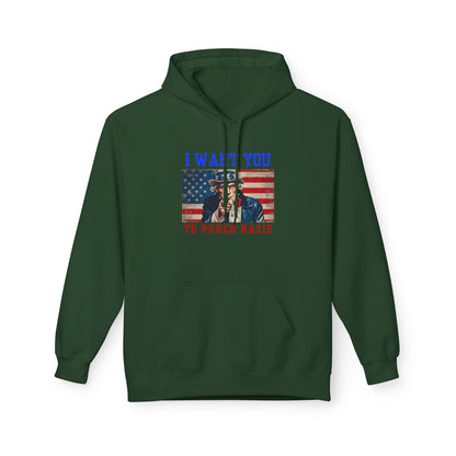 I Want You To Punch Nazis - Unisex Hoodie